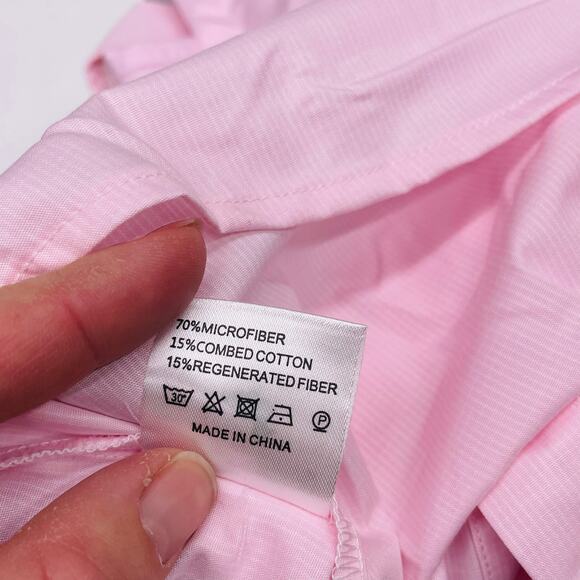 NWT Properly Tied YL (14-16) Boys Performance Fishing Shirt in Light Pink - Picture 3 of 5